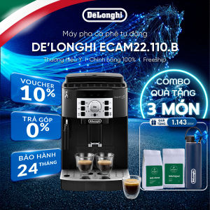 Máy Pha Cà Phê Tự Động DeLonghi ECAM22.110.B Magnifica S - Tích Hợp Cối Xay - Chính Hãng