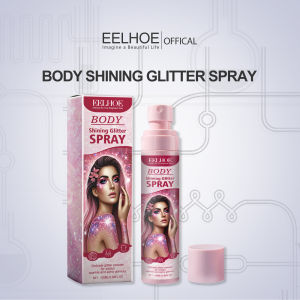 Eelhoe Shining Glitter Spray Fashion Highlighter Powder Waterproof Sparkle Powder Face Body Pink Highlight 100ml