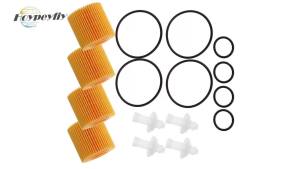 4PCS 04152-YZZA6 Engine Oil Filter Kit Replacement for Toyota Prius 2010-2020 Corolla 2009-2018 Matrix 2009-2014 Scion XD 2008-2014