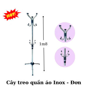 Cây treo quần áo inox đôi thiết kế thông minh đa năng chịu tải đến 35kg 181