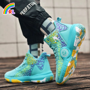Mens Basketball shoes New Basketball Shoes Men Rubbing Sound Anti Slip Wear Resistant Lightweight Breathable High Gang Men Youth Football Shoes