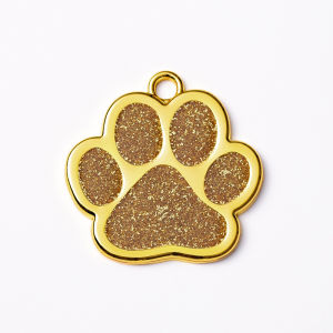 [Free engraving] Personalized Pet Dog Cat ID Tag Engraved Anti-lost Imitation gold Pendant Collar Charm Accessories