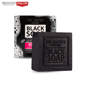 Dr. Davey Activated Charcoal Soap 100g - Skin Detox Acne Eczema Psoriasis Tea Tree & Peppermint Scent Whitening Beauty Soap
