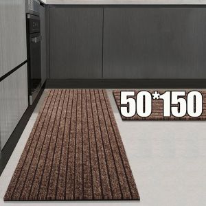 Striped Carpet Outdoor Entrance Entrance Kitchen Foyer Door Welcome Floor Mat Kitchen Anti-Slip Floor Mat