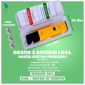 Ph Meter Air Alat Ukur Ph Air Hidroponik Kit Ph Meter Tanah Digital Peralatan Hidroponik Set A212