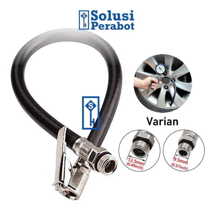 Pengesan Inflared Selang Inflating Gun 9.5mm 12.5mm 37cm AJ30 SP / Angin Pengisi Tire ...
