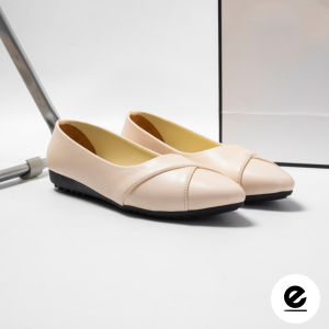 Sepatu Wanita Balet Hak Datar Fashion Korea Flat Loafers Ootd Remaja Viral Kekinian BL02 Cod