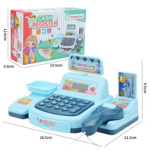 Cashier Machine Toys Pretend Play Supermarket Register Toys Set Kid Learning Toys Mainan Kanak-kanak
