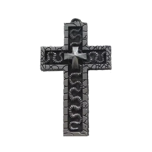 Openable Crucifix Pendant Metal Religious For Daily Wear Engraved Detailing Gift For Special Occasions