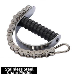 FLYING Chain Shape Arm Muscle Training Device Stainless Steel Anti-slip Fitness Grip Trainer Professional Durable Wrist Strength Trainer For Barbell