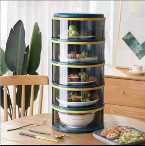 5 Layer Food Keeper 5 Layer Food Stprage Warm Keeper Food cover Transparent Stackable Dish Cover Insulation Food Cover