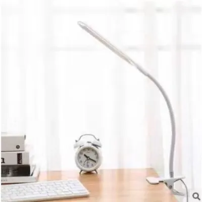 Desk Bedside Clip-on Desk Lamp Student Study Eye Protection Portable Bendable Reading USB Desk Lamp
