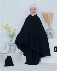 Mukena Anak Crinkle Airflow 3in1 Ukuran Tanggung