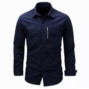 Basoh store - Kemeja Polos Lengan Panjang Pria Twill Casual Bahan Cotton Adem Tebal Stylist untuk Kerja Kantor & Lapangan