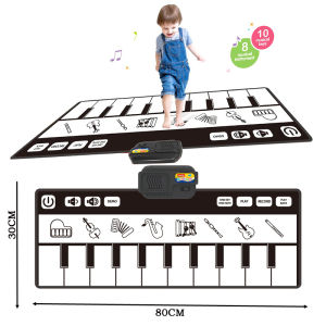 Baby Musical Early Learning Toys Make Play Music Easy Animal Instrument Touch Play Blanket Interactive Family Games for Kids