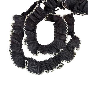 3cm Chiffon Lace Trim Dog Teeth Lace Trimming Pleated Lace For Home Decoration And Clothing Making Supply Accessories