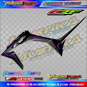 STRIPING VARIASI MOTOR HONDA CRF 150 L / STIKER LIST HONDA CRF150 L