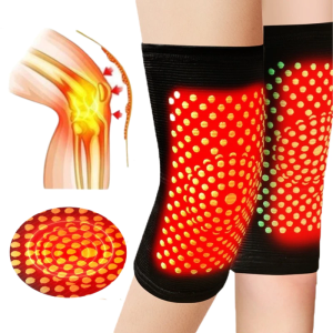 Sepasang Deker Pelindung Lutut Alat Terapi Magnetik Penebalan Dan Kehangatan