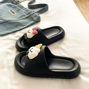 [Free Shipping] Cute And Adorable Cartoon Summer Beach Vacation Non-Slip Odor-Resistant Soft-Soled EVA Slippers For Women Suitable For Dorms And Home Use