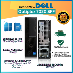 BN Dell Optiplex 7020 SFF Desktop | Intel i5 14th Gen | 16GB RAM | 512GB SSD | Windows 11 Pro | PC