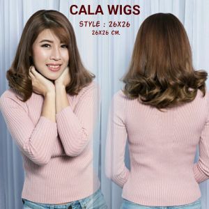 แฮร์พีช hairpiece แฮร์พีช calawigs ชิ้นหนาพิเศษไหมด้านเหมือนผมจริง แฮร์พีชลอนสั้น รหัส 26x26 กว้าง26cm ยาว26cm