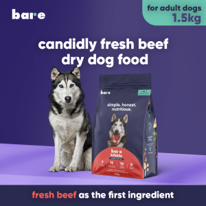 Bare NEW Candidly Fresh Beef (1.5kg) Premium Adult Dog Dry Kibbles