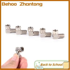Behoo 5pcs Right Angle 90 Degree Coaxial Connector F Male To F Female Adapter RG6 RG5