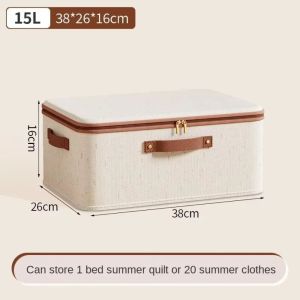 VIVIDI Large Capacity Storage Box Dustproof with Lid Clothes Organizer  Thickness Finishing Box Wardrobe
