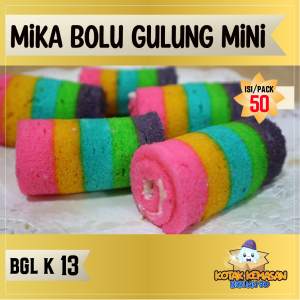 Mika kue bolu gulung mini transparan BG 13 / Mika bolu Role cake isi 50 / MIKA CAKE transparan