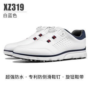 PGM XZ319 รองเท้ากอล์ฟผู้ชายกันลื่นเล็บลูกบิดลูกไม้กันน้ําซุปเปอร์ไฟเบอร์รองเท้ากีฬากอล์ฟรองเท้าผู้ชาย