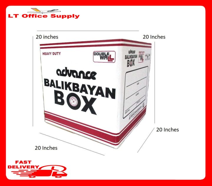 Advance Double Wall White Heavy Duty Balikbayan Box Storage Box | Lazada PH