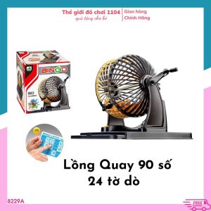 Lòng Quay Số Bingo 90 Số - Trò Chơi Giải Trí Mùa Tết - Lô tô quay cao cấp