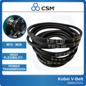 Kobei V-Belt 3L150 3L290 M15 M29 Fan Belt Rubber Drive Belt Industrial Belt