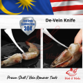 304 Stainless Steel Prawn Shells Or Vein Remover Tool / Alat Penghilang Urat Atau Cengkerang Udang Keluli 304. 