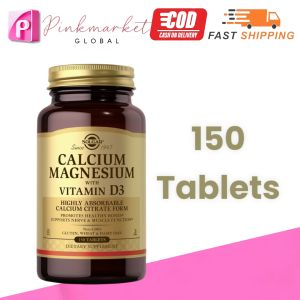 Solgar Calcium Magnesium with Vitamin D3 Tablets - Bone & Immune Support (150/300 Tablets)