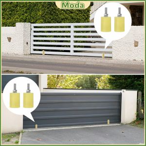 Moda Slide Gate Guide Roller Yellow Universal Heavy Duty Adjustable Nylon Rollers Gate Support Assembly for Sliding Rolling Gates