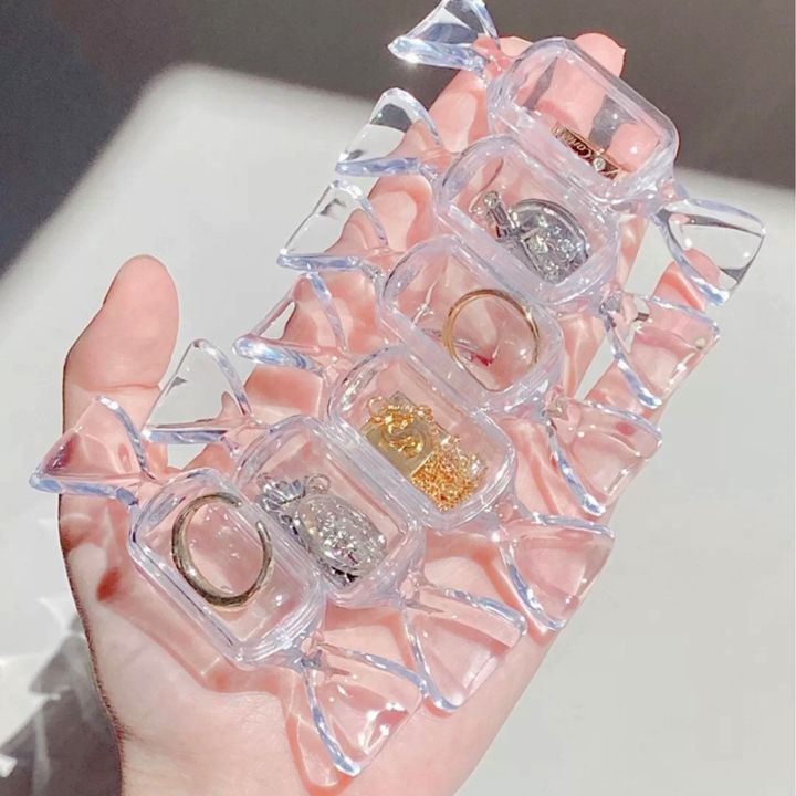 【PrettySet】5Pcs/lot Mini Candy Jewelry Box Transparent Sweet Candy
