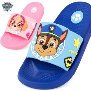 Kids Slide Sandal & Anti-Slip Slippers for Boys & Girls: PAW Patrol Cartoon Homewear Shoes