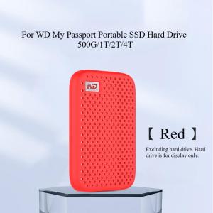 Soft Silicone Cover Protect Sleeve Skin PSSD Case for WD My Passport Portable SSD Hard Drive 500G/1T/2T/4T
