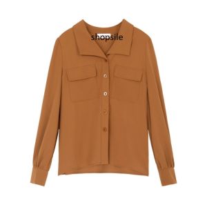 Áo sơ mi nữ tay dài 2 túi vải Manggo Cao Cấp dày mềm mịn mát êm