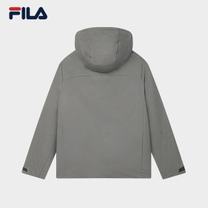 [-5°C] FILA CORE LIFESTYLE BLUE CHEVAL BLANC COURCHEVEL Men Down Jacket with Hood (Grey)