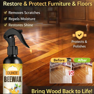 Premium Beeswax Spray Wood Furniture Polish Prevents Cracks Scratches Waterproof Floor Care Restores Shine Natural Protection