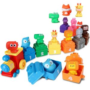 BANDA Early Education Animal Finger Puppets Interactive Color Sorting Animal Matching House Birthday Toy Counting Toddler Learning Toys Toddler Baby