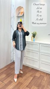 Baju Setelan Crincle Wanita Dewasa motif kekinian Terbaru