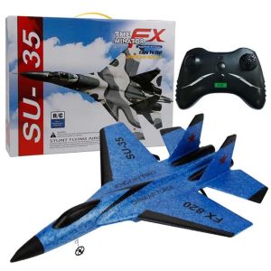【Local Delivery】RC Plane SU35 2.4G With LED Lights Aircraft Remote Control Flying Model Glider Airplane FX620