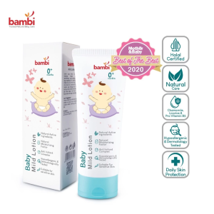 Bambi Baby Mild Lotion / Sleepy Time Calming Lotion 100ml Moisture Pelembab Bayi / Losion Bayi