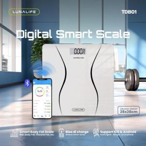 Timbangan Badan Digital Body Fat Bluetooth LUNA Smart Scale Monitor Android dan iOS