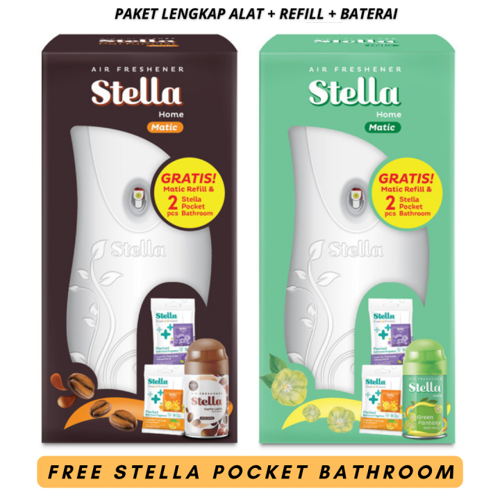 STELLA Home Matic Set - Alat Spray Pengharum Ruangan Otomatis Automatic Device Spray