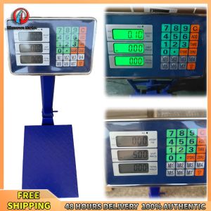 Winnereco Industrial Digital Platform Scale with LB/KG for Parcel and Luggage Weighing Heavy Duty Steel Frame Accurate Digital Readout for Logistics