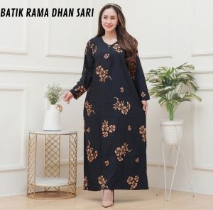 Daster gamis Daster batik hitam motif terbaru dan kekinian daster rayon premium adem dan nyaman